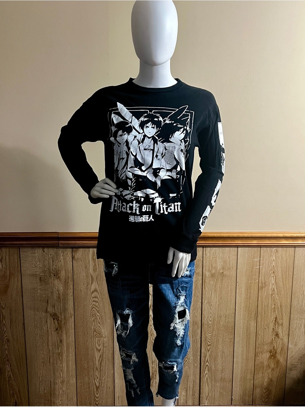 Attack On Titan Trio Long-Sleeved T-Shirt